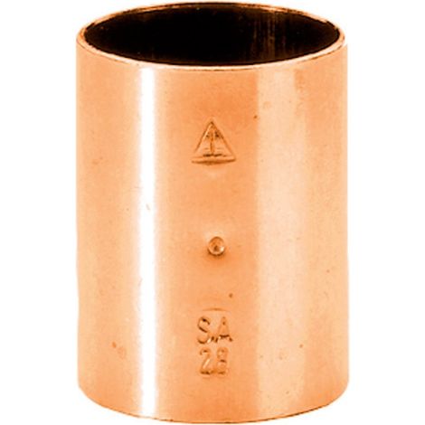 manchon à souder en cuivre - femelle / femelle - diamètre 28 mm - sachet de 10
