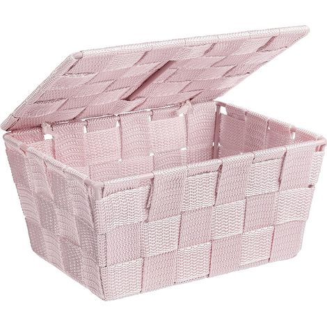 Chariot avec couvercle pour rangement ADRIA WHITE, WENKO (1/6)