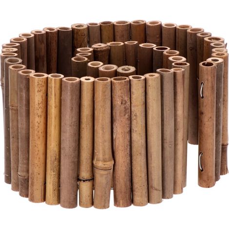 Regalo Italiano Recinzione Bamboo Bordura Giardino 100×15 cm