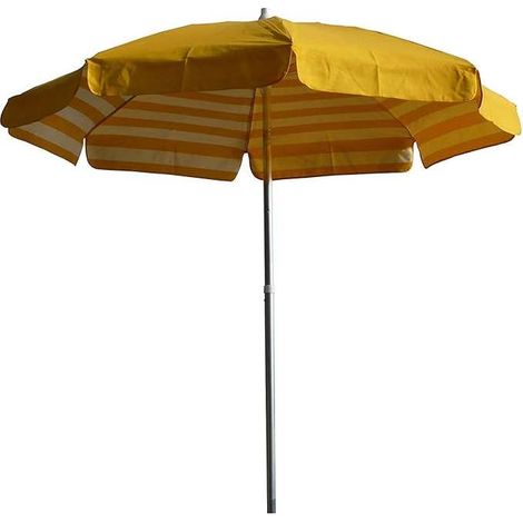 Ombrellone da Giardino Ø2 m Palo Ø33 mm in Acciaio Maffei Venezia Duplex Giallo/Bianco e Giallo