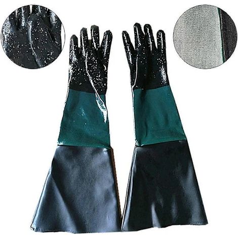 Filiyano-Gants de sablage en caoutchouc pour cabine de sablage - Gants de sécurité
