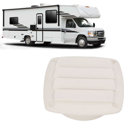 Panneau de ventilation en plastique blanc, fenêtre de ventilation à persiennes de 127127 mm, ventilateur d'extraction pour usage marin et camping-car. (1/5)