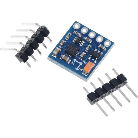 2 pezzi GY-271 QMC5883L Modulo sensore magnetometro bussola a triplo asse Modulo bussola elettronica 3-5 V con connettore pin Cavo DuPont