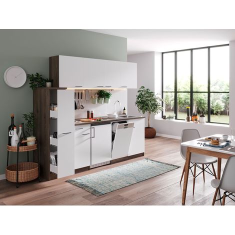 Cuisine Cuisine simple Chêne York Blanc Oliver 225 cm Respekta (1/4)