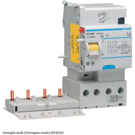 Blocco Differenziale 4P 300Ma 63A A 3M (Hager Cod. Bf463N)