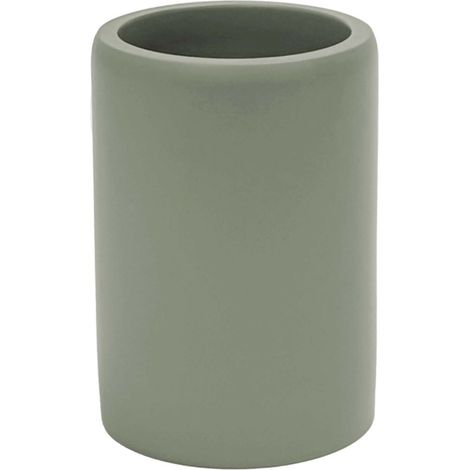 Gobelet Brosse à Dents Design "Oria" 10cm Vert Cèdre (1/4)