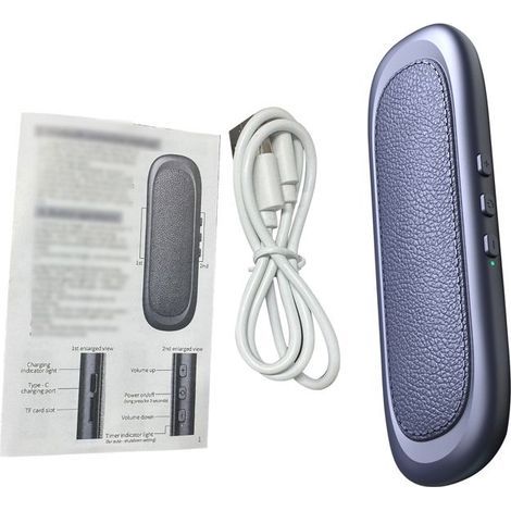 BelleRise – Kissenlautsprecher mit Knochenleitung – Zwei Lautsprecher mit integriertem weißen Rauschen und 300-mAh-Akku – Blau (1/5)