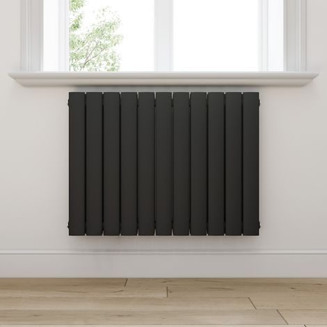 ELEGANT Paneelheizkörper Horizontal Heizkörper Anthrazit Horizontal 630x850x61mm 1065W Doppellagig