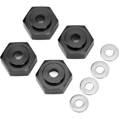 Set mit 4 professionellen RC-Sechskantkupplungen aus Aluminiumlegierung für 1/10 RC-Räder (schwarz) (1/5)