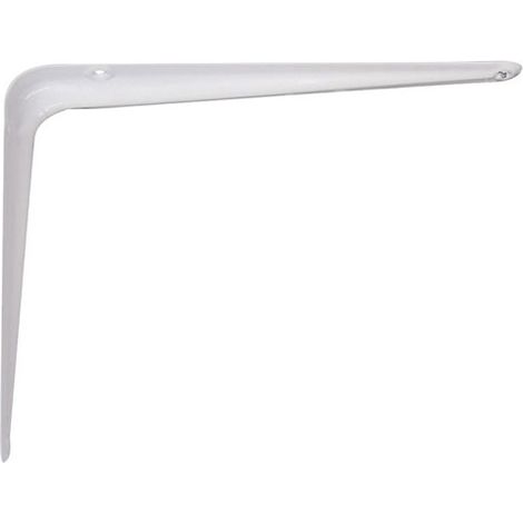 Console con angoli 125x150mm in acciaio bianco - Afbat