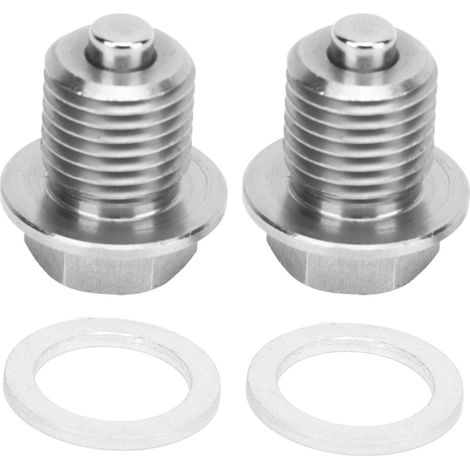 Bouchon de vidange magnétique M14x1.5 en acier inoxydable, paire de 1, pièce de rechange pour Hyundai (1/5)