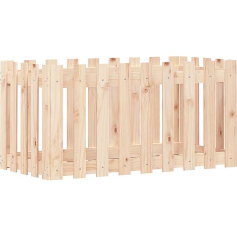Maison Exclusive - Hochbeet Lattenzaun-Design 100x50x50 cm Massiv