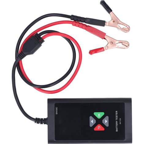 Testeur de batterie portable 6V/12V pour applications industrielles et automobiles, avec écran couleur TFT de 2,4 pouces. (1/5)