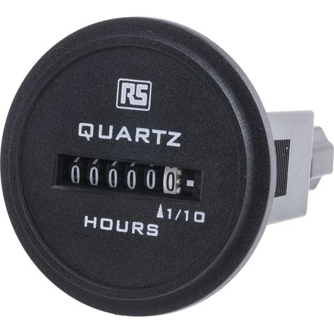 Compteur RS PRO Heures 430 V c.a./c.c. Analogique 6 digits ( Prix pour 1 )
