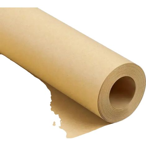 Papel kraft, ecológico, versátil para regalos, 20 cm x 10 m (1/2)