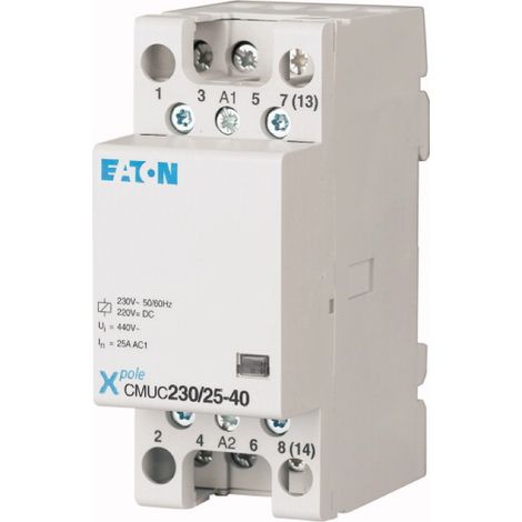 Contattore modulare 25A 0Z 4R 230V AC/DC CMUC230/25-04 137405