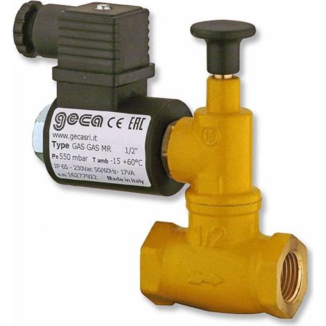 Elettrovalvola Gas Geca 1/2" 550Mba Na 230V ( Geca Cod. 36700450 )