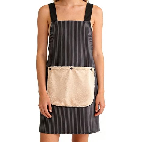Tabliers avec poche Résistant à l'huile et réglable Tablier de cuisine avec poche avant pour cuisiniers – Pour les travaux de pâtisserie, le jardinage, les travaux manuels, le barbecue, la (1/5)