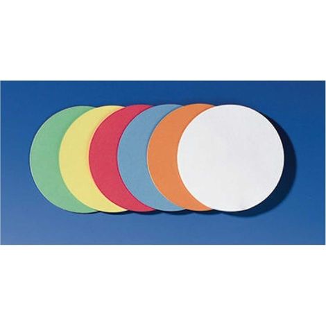 Moderationskarte 9,5cm 130g/m Altpapier 100 % recycelt farbig sortiert 500 St./Pack. (1/5)