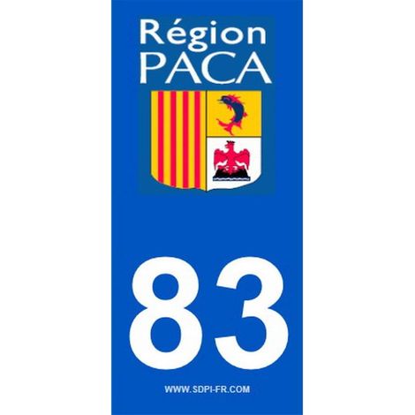 ADHESIFS REGION DEPARTEMENT 83 PACA X2 (1/2)