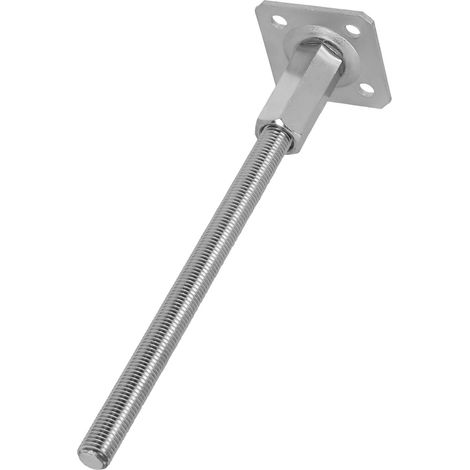 KOTARBAU® Vertikal verstellbarer Stahlpfostenfußanker für Gartenhäuser, Schuppen und Zäune 80 x 330 mm