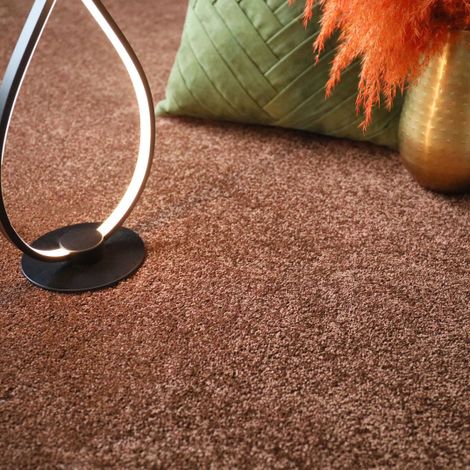 Moquette Lumicolor Marron auburn - Rouleau de 5m x 3m
