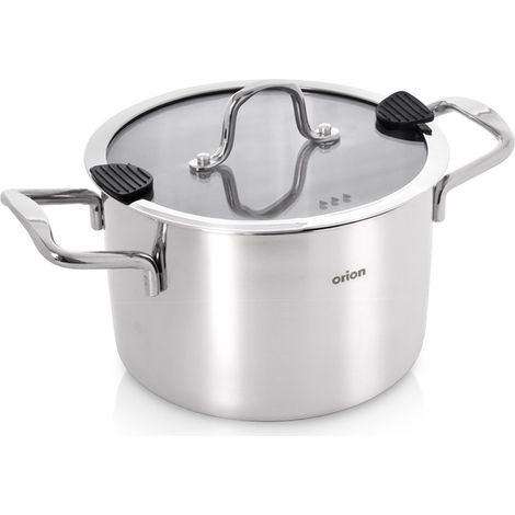 Pentola in acciaio inox con coperchio per piano cottura a induzione e gas, Venice, 18 cm, 2,3 L (1/5)