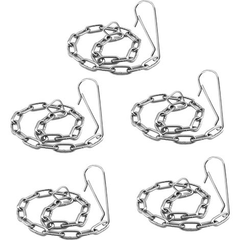 Chaîne de Clapet Métal 5 Pièces en Acier, Acier Inoxydable (1/5)
