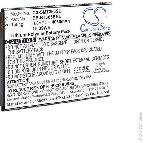 NX - Batterie tablette compatible Samsung Galaxy 3.8V 4050mAh - EB-BT365BBUEBBT (1/3)