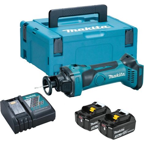 Makita DCO180RFJ 18V LXT Drywall Cutter - 2 x 3.0Ah Batts, Charger & Makpac 2 Case (1/5)