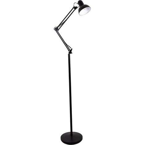 Lámpara de Pie ANTIGONA articulado 1xE27 L.28xAn.60xAl.Reg.cm Negro (1/3)