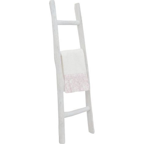 Colgador de toallas Escalera de madera para almacenaje Toallero de pie para baño Escalera de pared decorativa moderna