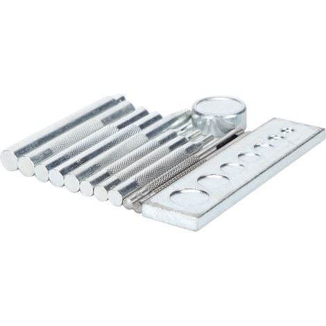 Poinçon à pression en acier inoxydable pour boutons sur cuir - Kit DIY (1/5)