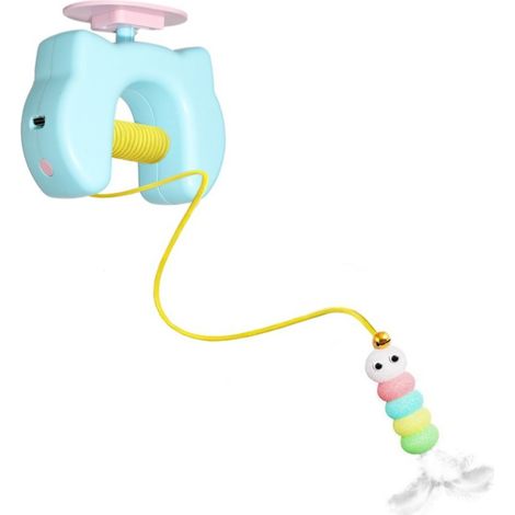 Jouet électrique pour animaux de compagnie à suspendre à la porte - Balle yo-yo pour lutter contre l'ennui - Divertissement indépendant pour chats (1/2)