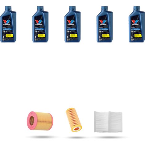 Kit tagliando 3 FILTRI e 5L OLIO compatibile con Audi A6 II (C6) 2.0 tfsi 125kw dal 2005 al 2011 (1/5)