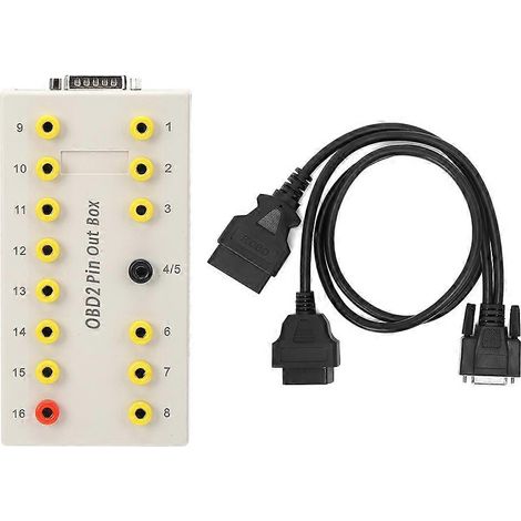 Outil de diagnostic automobile OBD2 - Boîtier de sortie de broches - Testeur de pannes automobile professionnel (1/4)