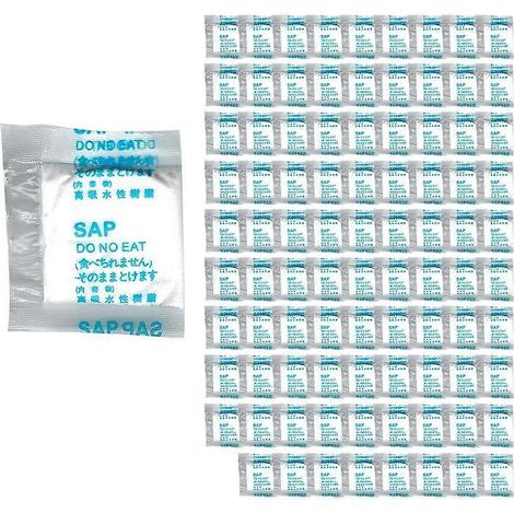 100 sachets de gel absorbant l'urine, sacs à urine d'urgence, poudre absorbante coagulante (1/4)
