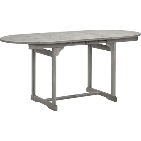 Maison Exclusive - Garten-Esstisch (120-170)x80x75 cm Massivholz