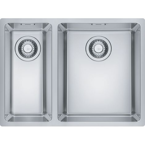 Cuve Maris Inox MRX 160-34-19 - 595 x 440 x 180 mm - sous-meuble 80 cm - vidage automatique - Franke (1/3)
