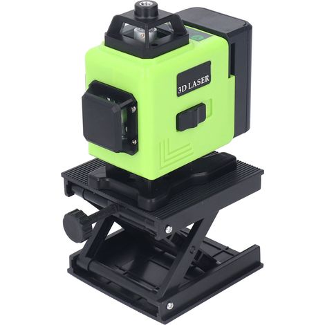 Niveau laser croisé 16 lignes 3x360° vert auto‑nivelant horizontal vertical avec lumière verte, prise US 100‑240V (1/5)