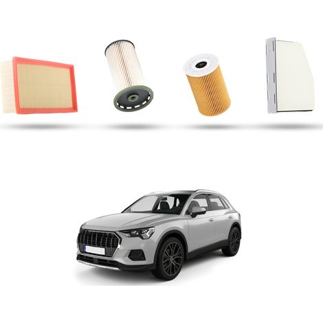 Kit Tagliando 4 filtri compatibile con Audi Q3 (8UB,8UG) 2.0 tdi 100kw dal 2011