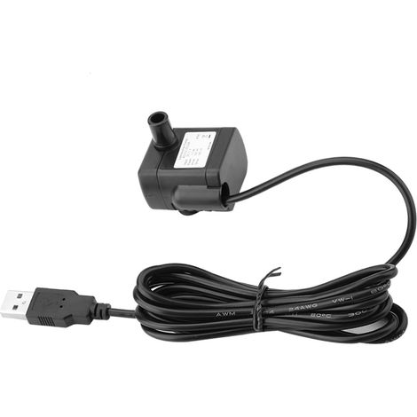 Pompe électrique USB DC 5V sans balais pour aquarium, fontaine et circulation d'eau (1/5)