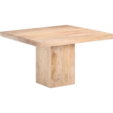 Table à manger carrée Dalina 120cm - Bois de manguier massif
