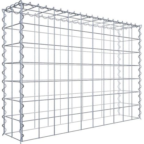 Gabiondeco - Gabion - Element de prolongation en hauteur 100 cm x 70 cm x 20 cm (L x H x P). maille 10 x 10 cm. Spirale. Attention : il manque une grille - Made in Ge... (1/5)