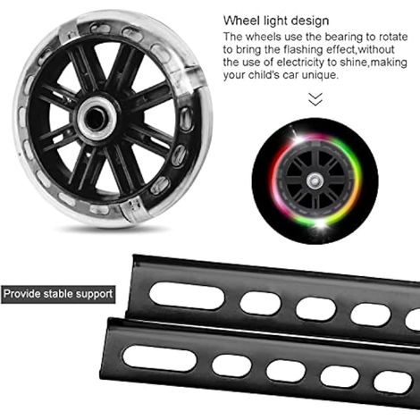 Roues stabilisatrices pour vélo enfant, petites roues de support auxiliaires, pièces pour stabilisateurs, 1 paire de roues arrière de sécurité, équipement de cyclisme pour enfants (1/3)