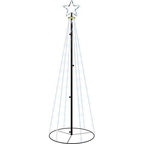 Arbre de Noël Sapin de Noël cône 108 LED Blanc froid 70x180 cm (1/5)