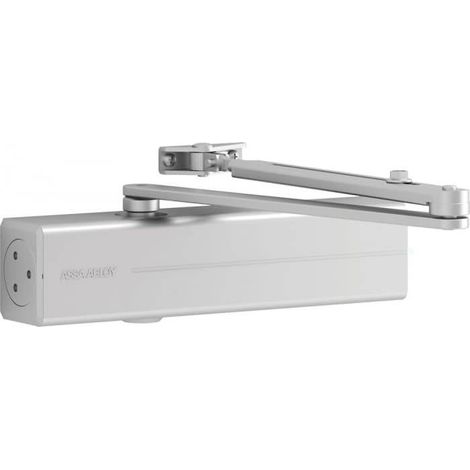 effeff Türschließer DC 300 EN 3-6 silber mit Feststellgestänge L191 (1/2)