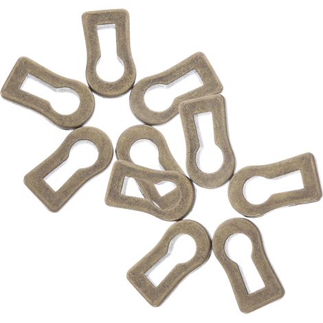 Lot de 10 cache-serrures en alliage zinc antique pour portes (1/5)