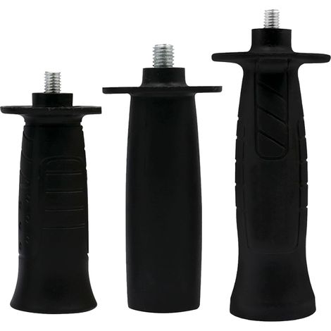 3 pièces Poignées Latérales Auxiliaires pour Meuleuse, M8, M10 Accessoire Poignée pour Meuleuse Angulaire, Poignée Latérale à Angle Filetage M8, M10 (1/5)