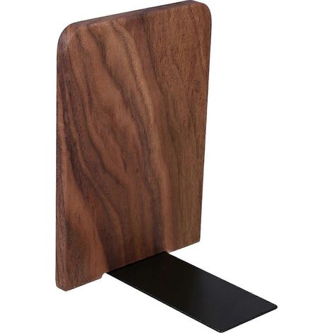 Serre-livres en bois pour étagères conçues pour un rangement vertical (1/5)